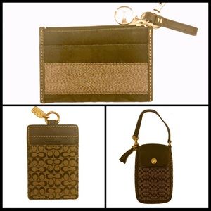 Lot of Coach Signature Accessories - will split